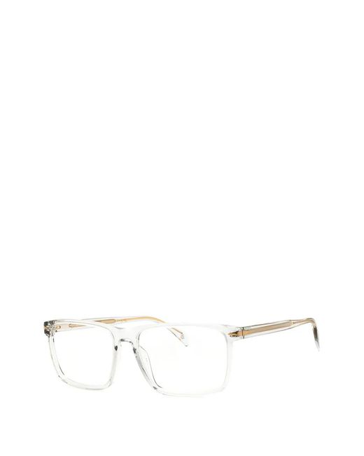 David Beckham Natural Rectangle-Frame Glasses for men