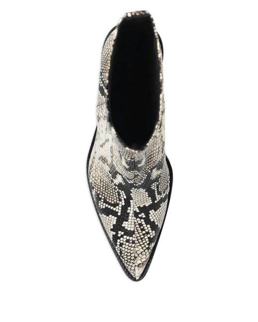 IRO Python-Print Boots in Black | Lyst