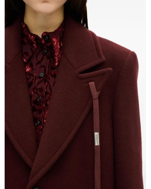 Ann Demeulemeester Purple Aldina Coat