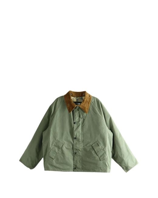 Barbour Green Transport Waxed Jacket for men