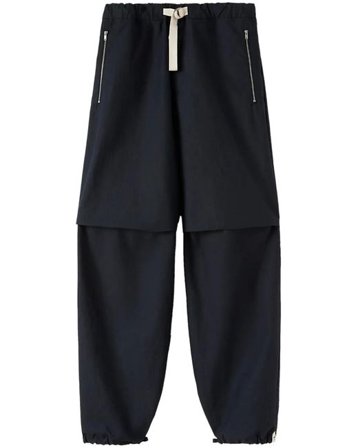 Jil Sander Blue Cotton Trousers for men