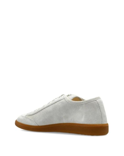 Isabel Marant White Klyce Suede Lace-Up Sneakers