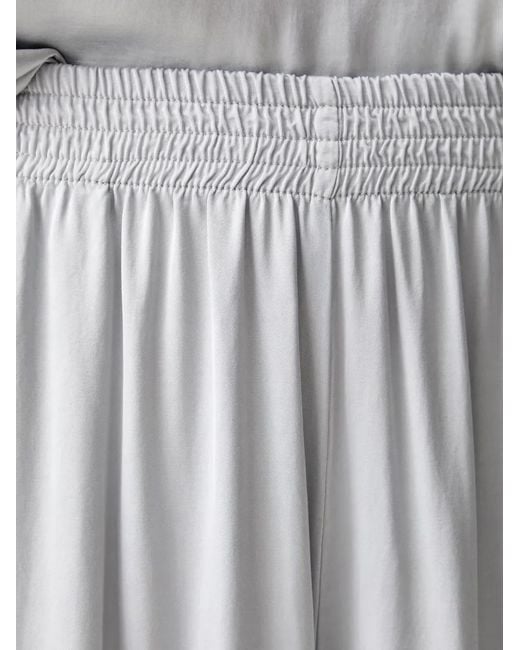 ViCOLO Gray Elasticated-Waist Palazzo Pants