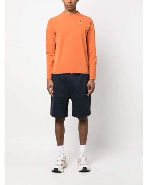 K-Way Orange Sweat À Patch Logo for men