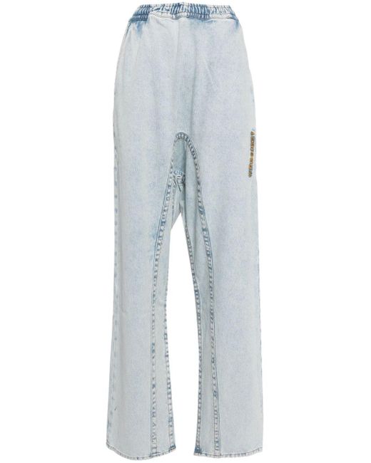 Y. Project Blue Wide-leg Organic Cotton Jeans