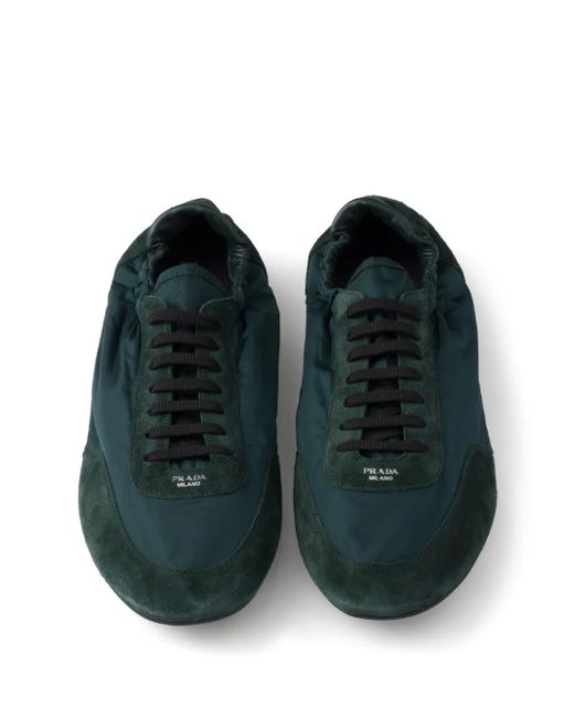 Prada Collapse Re-Nylon Sneakers Aus Wildleder in Blue für Herren