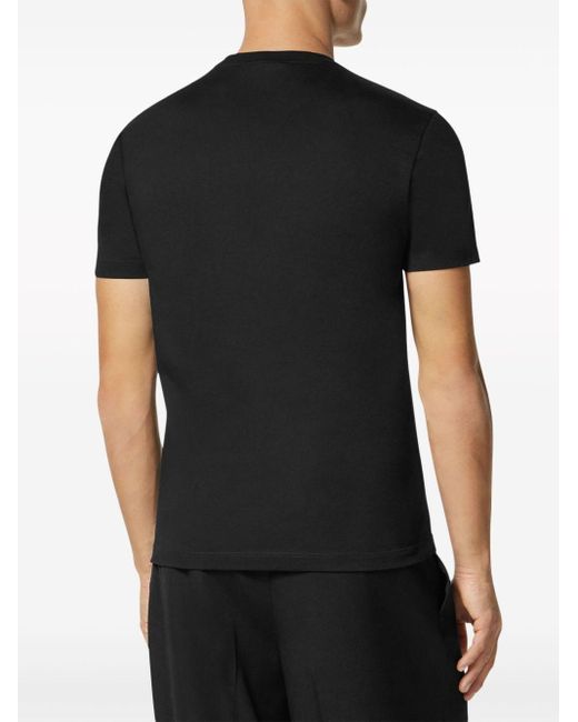 Versace Medusa Cartouche T-Shirt in Black für Herren