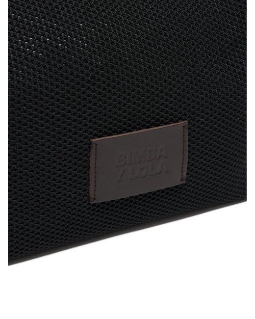 Bimba Y Lola Black Medium Flyknit Shoulder Bag