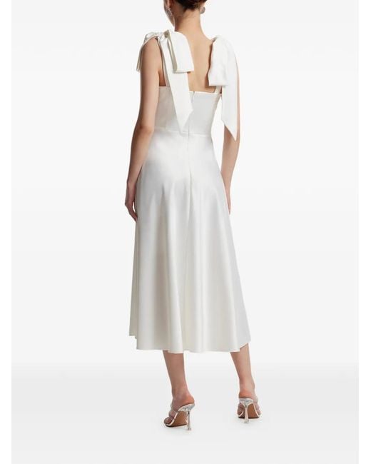 Framboise White Bow Detail Dress