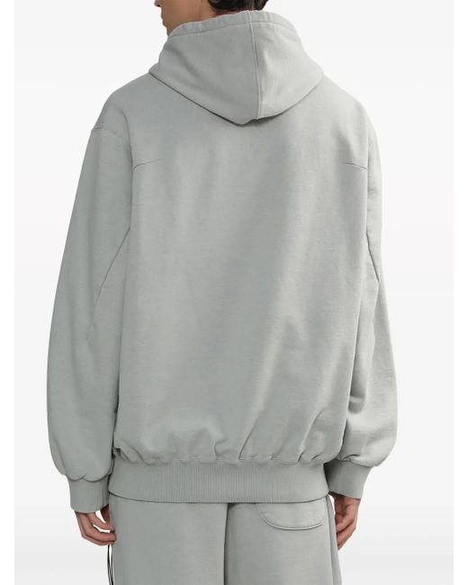 Doublet Gray Cd-R Cotton Hoodie for men