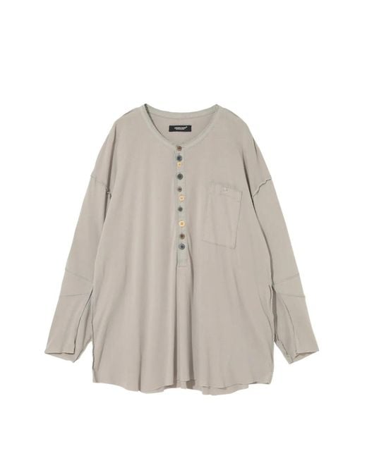 Undercover Natural Buttoned-Patch Sweater for men