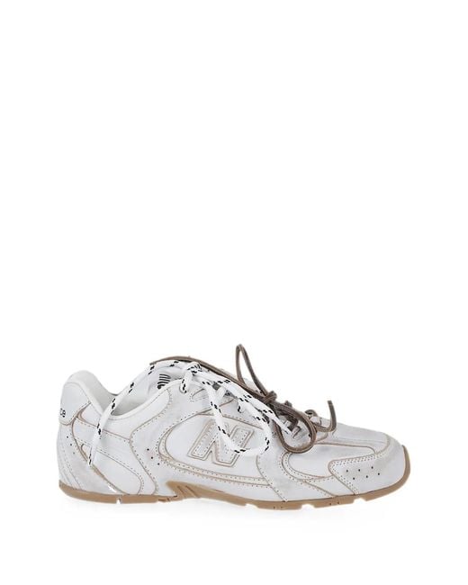 Miu Miu White X New Balance 530 Sl Low-Top Sneakers