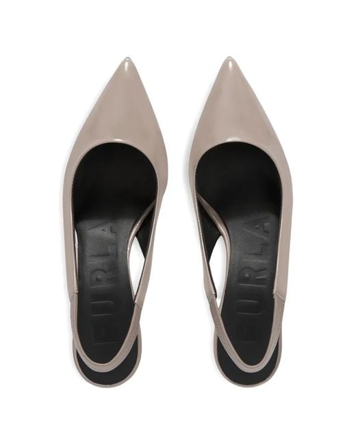 Furla White Essential Arch-Detail Pumps