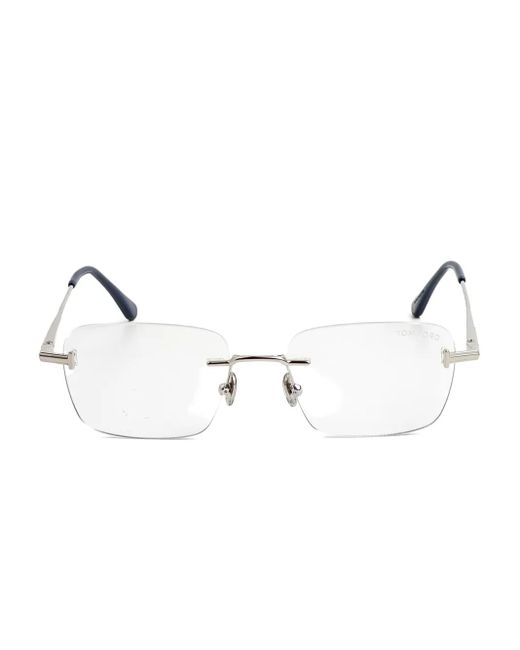 Tom Ford Metallic Rectangle Glasses