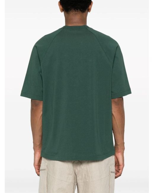 メンズ Jacquemus Le Tshirt Typo コットンtシャツ Green