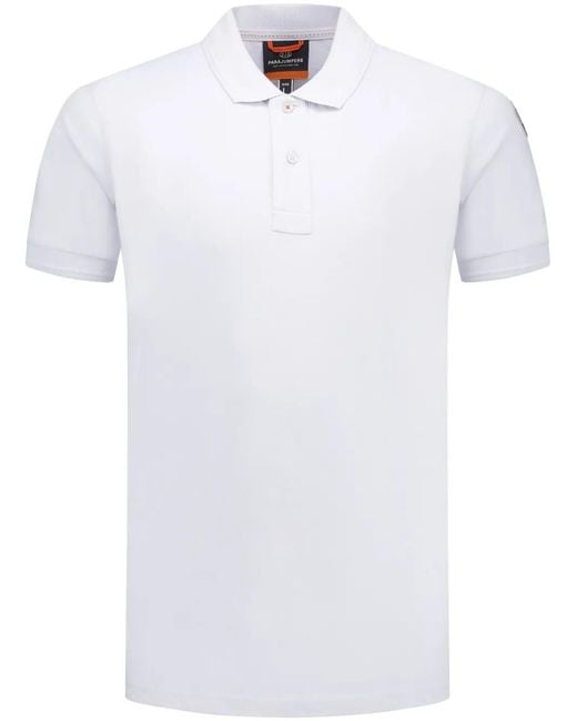 Parajumpers White Gangapuma Polo Shirt for men