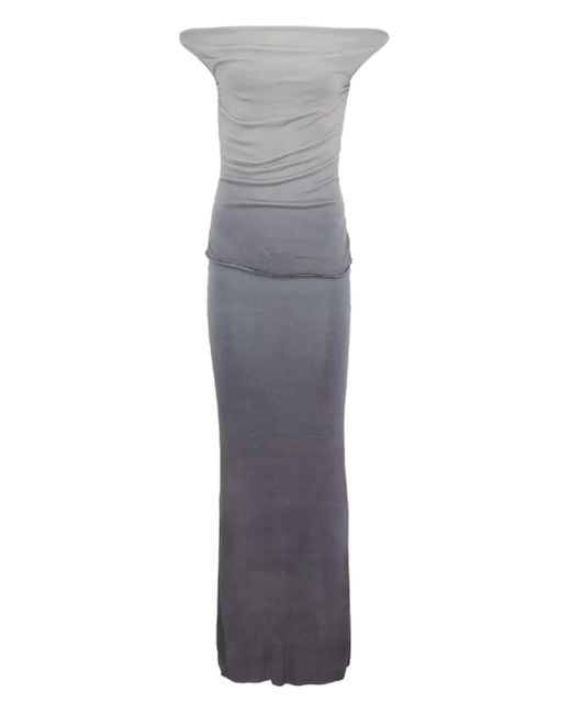 AYA MUSE Gray Hali Gradient-Effect Dress