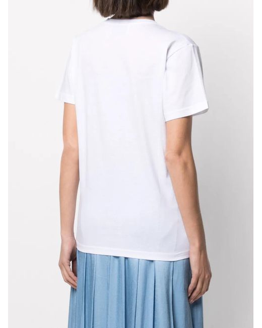 10 Corso Como White Graphic-Print T-Shirt