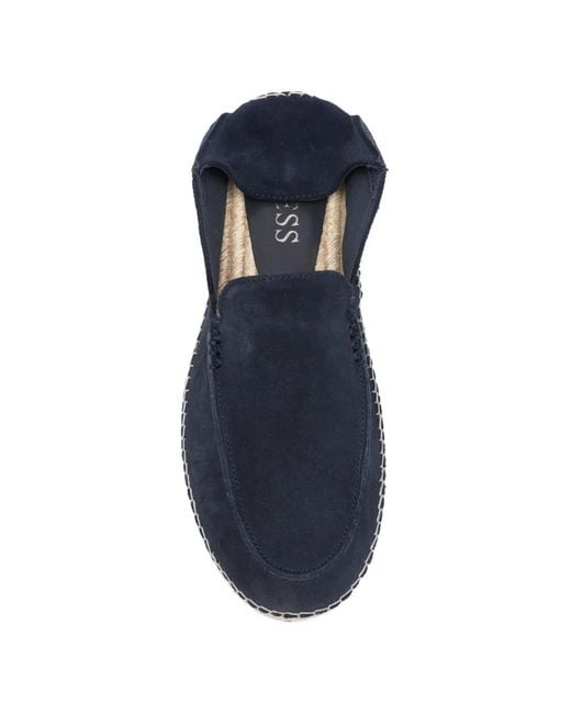 Guess Blue Suede Espadrille Loafers for men