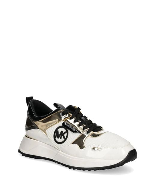 MICHAEL Michael Kors Black Metallic-Panel Sneakers