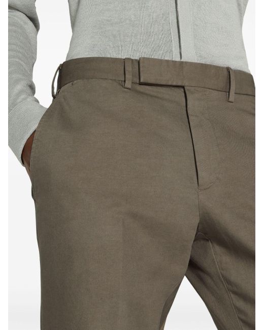 Pantalones chino ajustados Zegna de hombre de color Gray