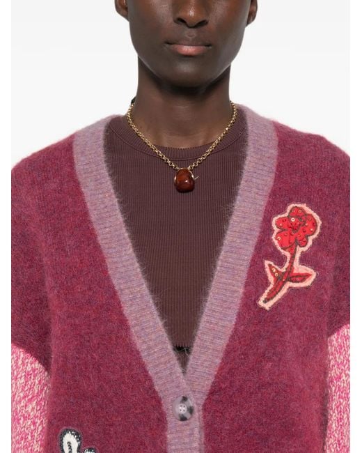 ALÉMAIS Pink Mlak Cardigan