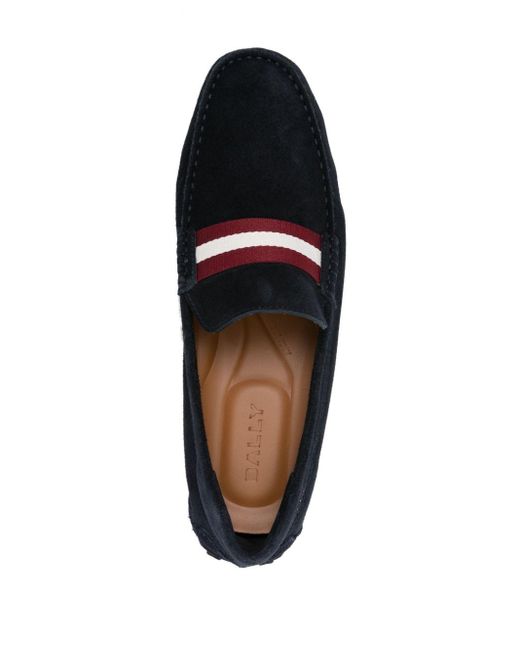 Bally Black Perthy Suede Loafers for men