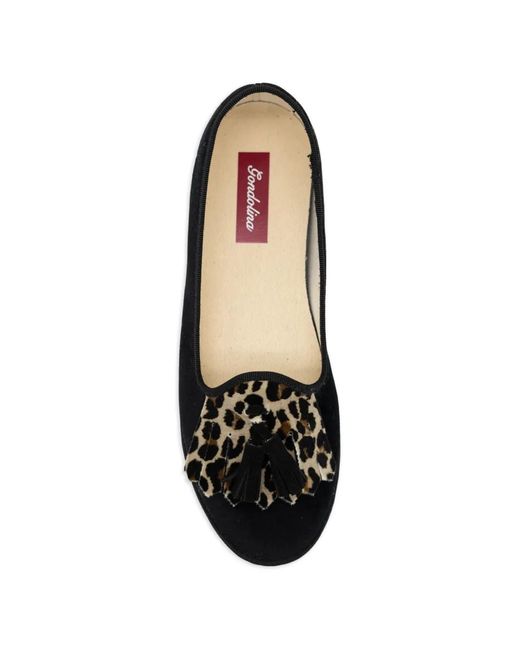 Gondolina Black Olympia Fringe Tassel Loafers