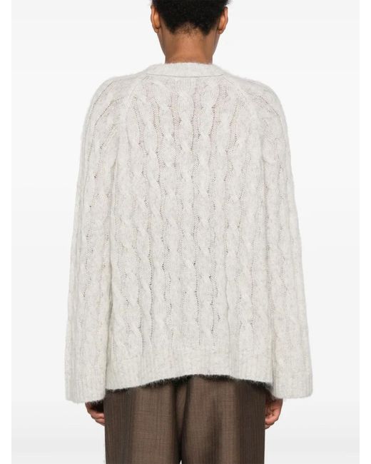 Brunello Cucinelli White Sweaters