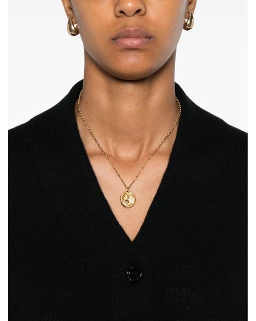 Allude Vest Met Zak Met Knopen in het Black