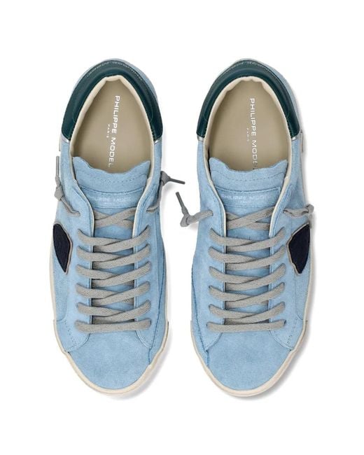 Baskets Prsx Low À Patch Triangle Philippe Model pour homme en coloris Blue