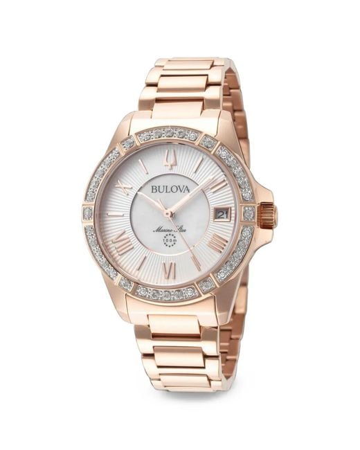 Bulova Metallic Marine Star 32Mm Watch