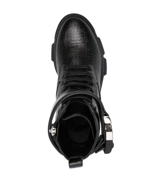 Givenchy Black Terra 4g Monogram-pattern Boots