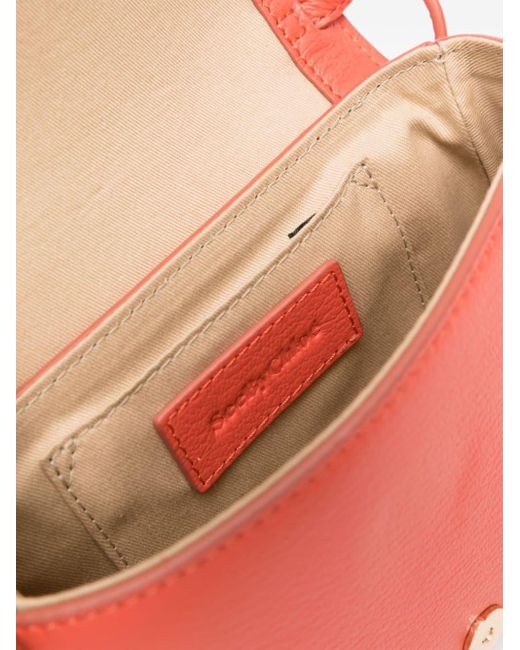 See By Chloé Red Hana Mini Crossbody Bag - Women's - Calf Leather/cotton/calf Suede