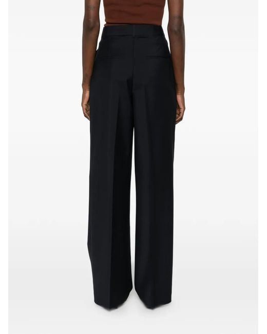 Rohe Black Pleated Trousers