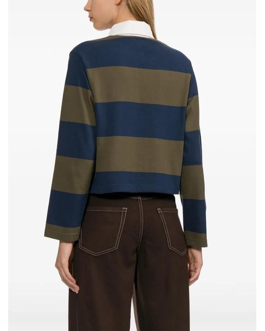 Polo A Rayas A.P.C. de color Blue