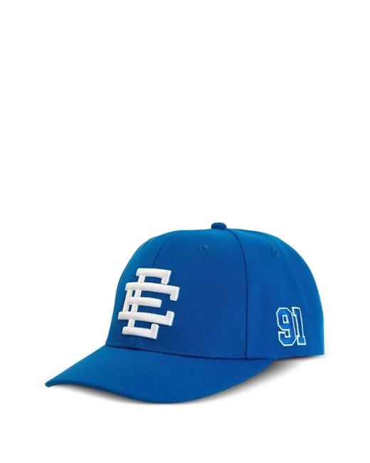 Eric Emanuel Blue Monogram Logo Hat for men
