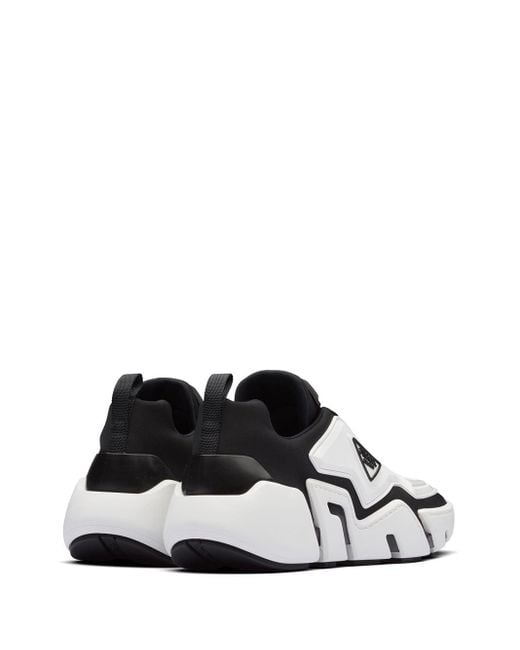 prada techno stretch fabric sneakers
