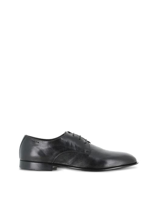 Alexander Hotto White Lace-Up Leather Derby Shoes for men