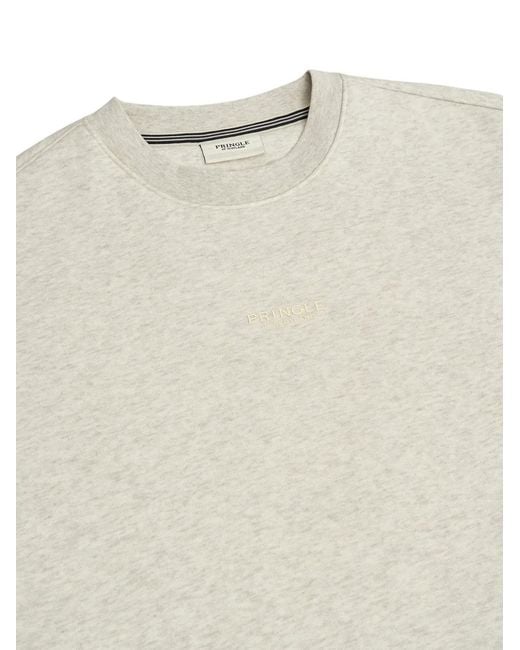 Pringle of Scotland White Crew Neck Sweatshirt for men
