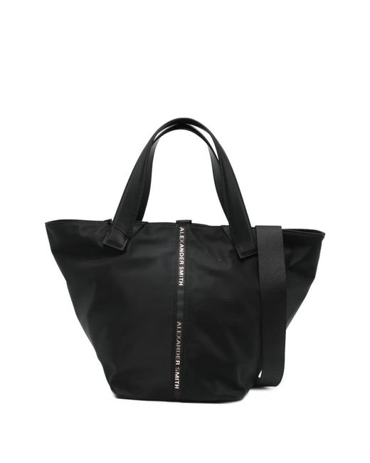 Alexander Smith Black Medium Lauren Tote Bag