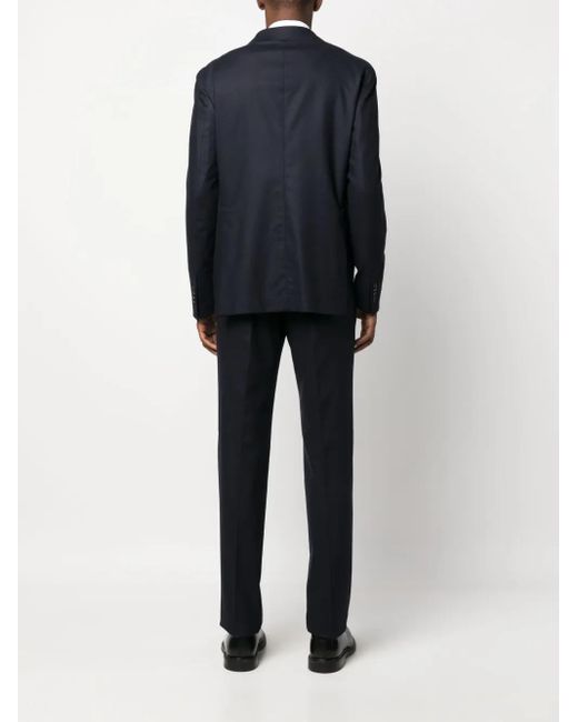 Tagliatore Blue Single-Breasted Two-Piece Suit for men