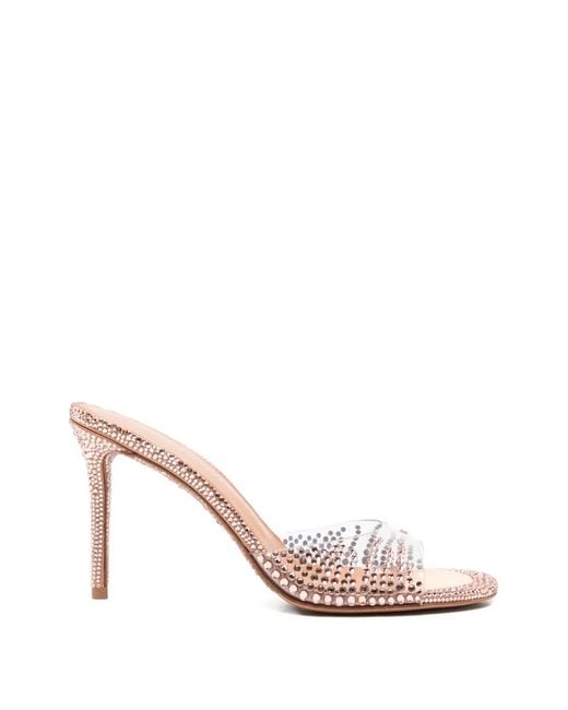 Mach & Mach Pink Embellished Sandals