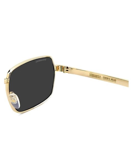 DSquared² White Rectangle-Frame Sunglasses for men