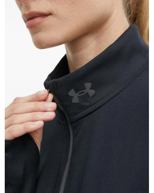 Under Armour Black Ua Launch Pro Thumbhole Zip-Detail Sweatshirt