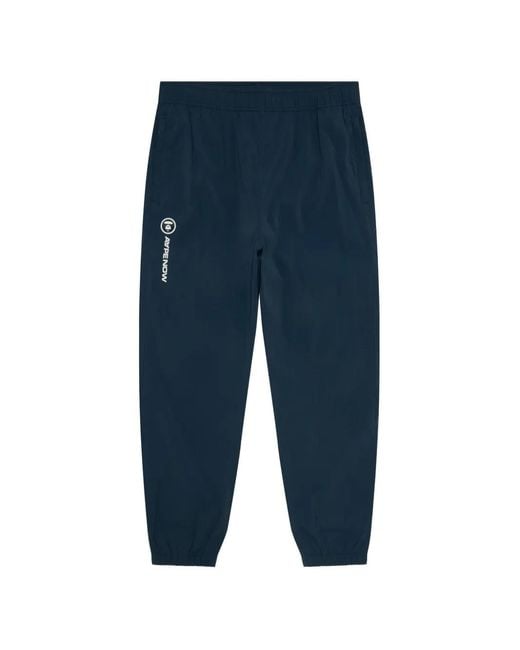 Aape By A Bathing Ape Blue Logo Track Pants for men