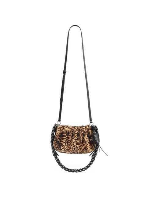 Isabel Marant White Bolton Leopard-Print Shoulder Bag