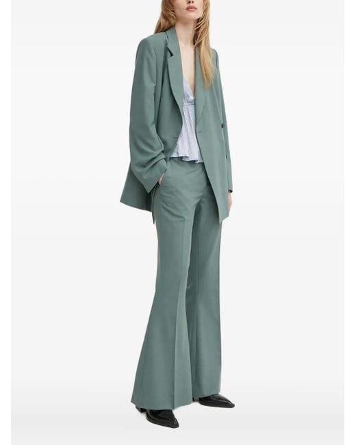 Tiger Of Sweden Green Eliwira Single-Button Lapel Blazer