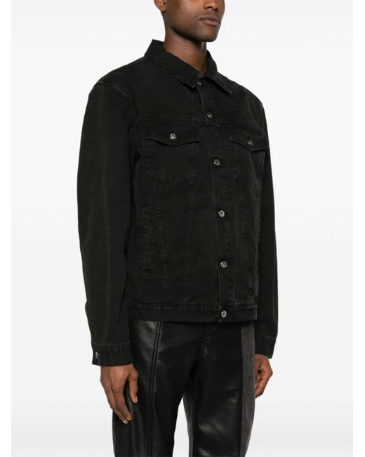 Veste en jean à logo brodé Off-White c/o Virgil Abloh pour homme en coloris Black