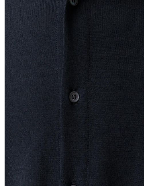 Zanone Blue Regular-Fit Cotton Shirt for men
